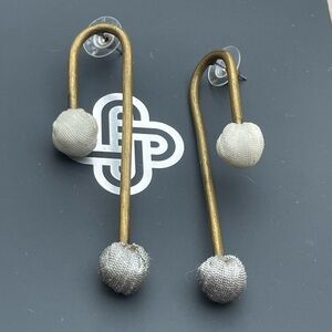 Elegant Gold and Silver Earrings